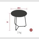 Fermob Beistelltisch Cocotte D 34cm - H 36cm -