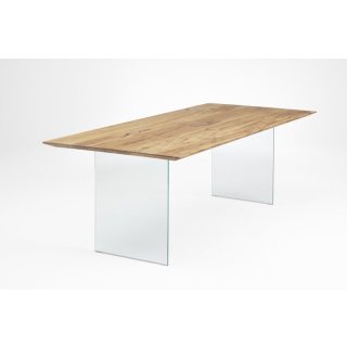 Nouvion Tischsystem mit Fuß Glaswange
