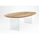 Nouvion Tischsystem Oval mit Fuß Glaswange