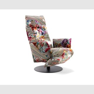 - Schmal B/T/H ca. 74 x 90(150) x 111 cm - Paisley Bordeaux-Violett